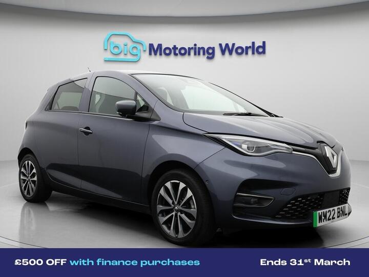 Renault Zoe R135 EV50 52kWh GT Line + Auto 5dr (Rapid Charge)