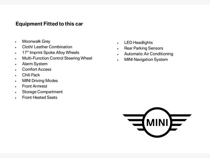 MINI Countryman 1.5 Cooper Euro 6 (s/s) 5dr MINI Countryman 1.5 Cooper Euro 6 (s/s) 5dr