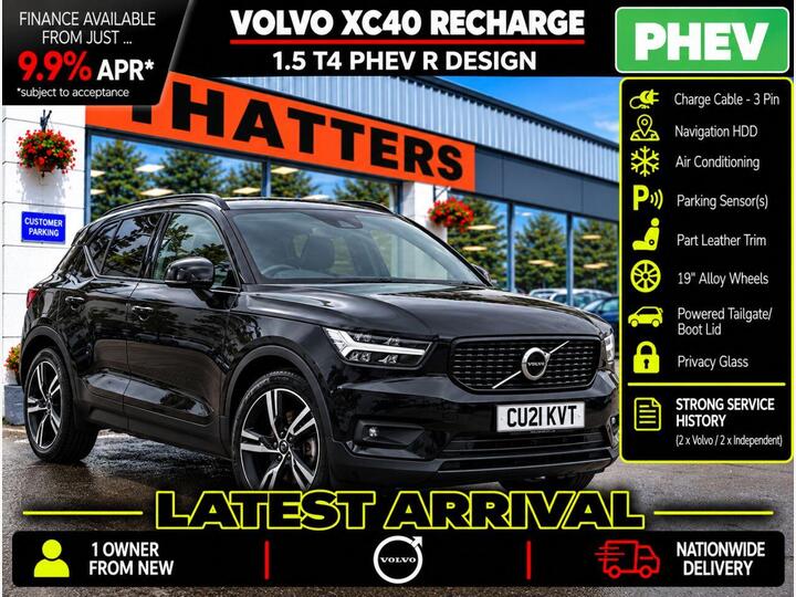 Volvo XC40 1.5h T4 Recharge 10.7kWh R-Design Auto Euro 6 (s/s) 5dr
