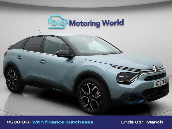Citroen E-C4 50kWh Shine Plus Auto 5dr (7.4kW Charger)