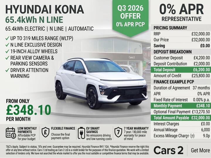 Hyundai KONA 65.4kWh N Line Auto 5dr