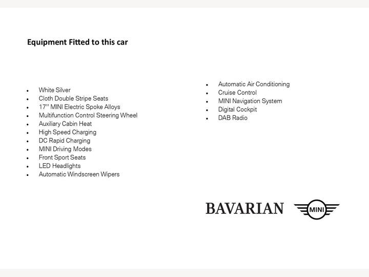 MINI Hatch Cooper SE 32.6kWh Level 1 Auto 3dr