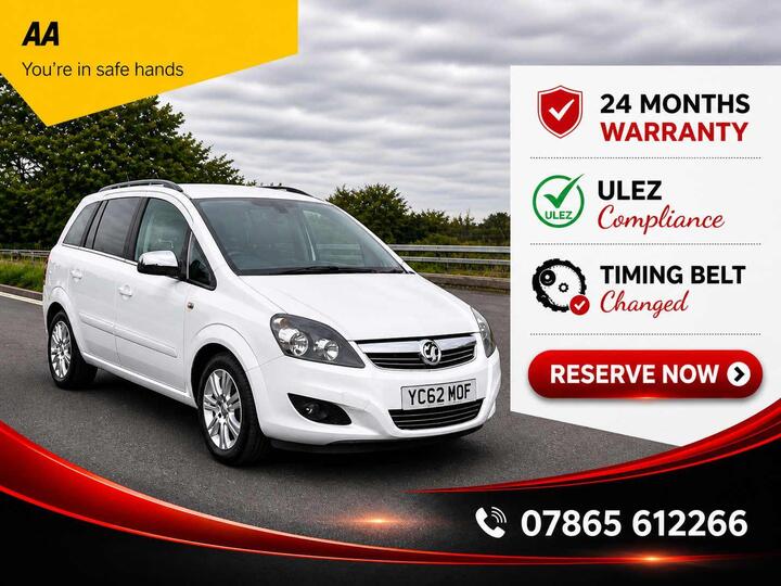 Vauxhall Zafira 1.6 16V Excite Euro 5 5dr