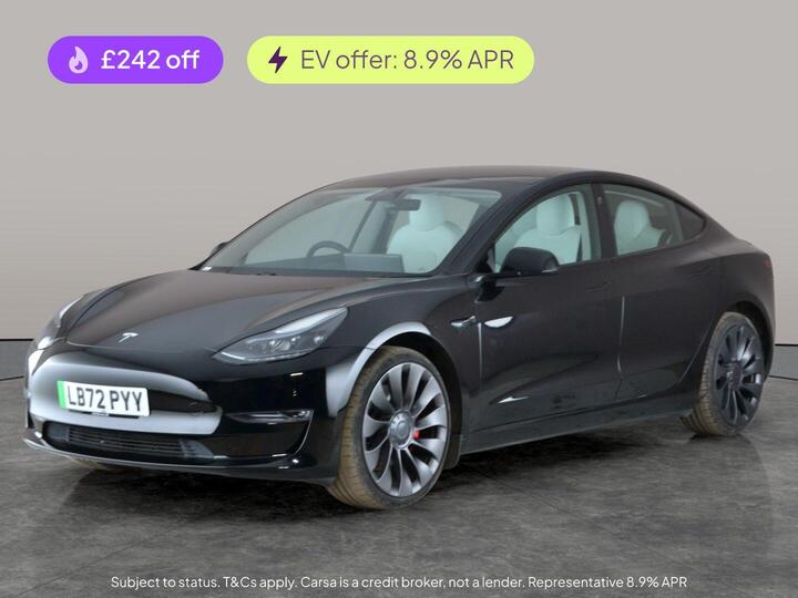 Tesla Model 3 (Dual Motor) Performance Auto 4WDE 4dr (Performance Upgrade)