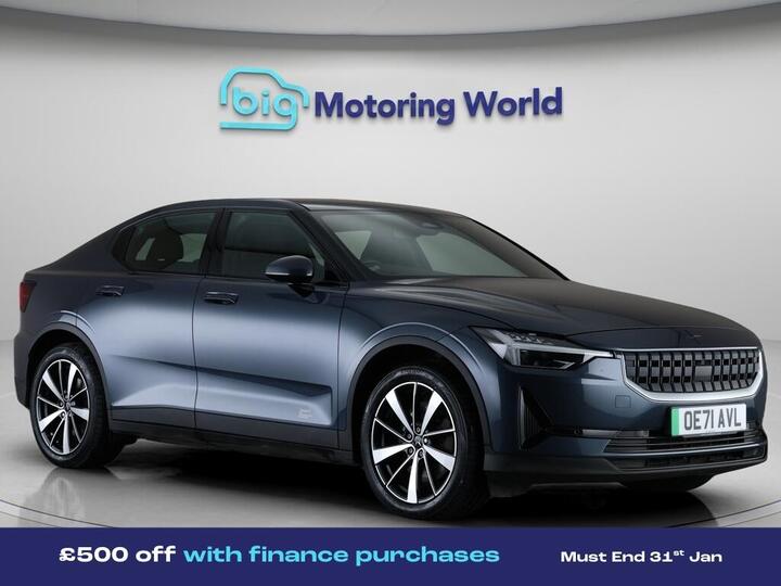 Polestar Polestar 2 Single Motor 64kWh Standard Range Fastback Auto FWD 5dr Polestar Polestar 2 Single Motor 64kWh Standard Range Fastback Auto FWD 5dr