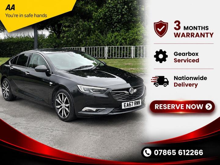 Vauxhall Insignia 1.6 Turbo D BlueInjection Elite Nav Grand Sport Euro 6 (s/s) 5dr