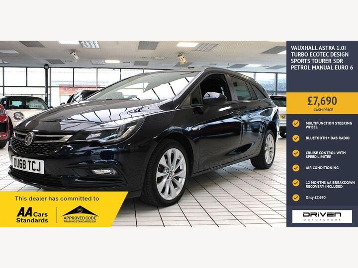 Vauxhall ASTRA 1.0i Turbo EcoTEC Design Sports Tourer Euro 6 (s/s) 5dr