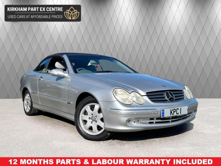 Mercedes-Benz CLK 3.2 CLK320 ELEGANCE CONVERTABLE 2d 218 BHP 3 YEAR PARTS & LABOUR WARRANTY INCLUDED IDEAL SUMMER CONVERTABLE
