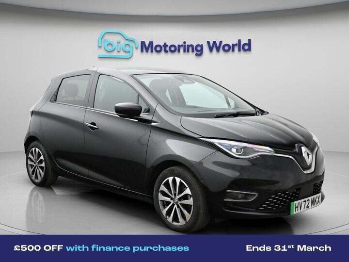 Renault Zoe R135 EV50 52kWh GT Line + Auto 5dr (Rapid Charge)