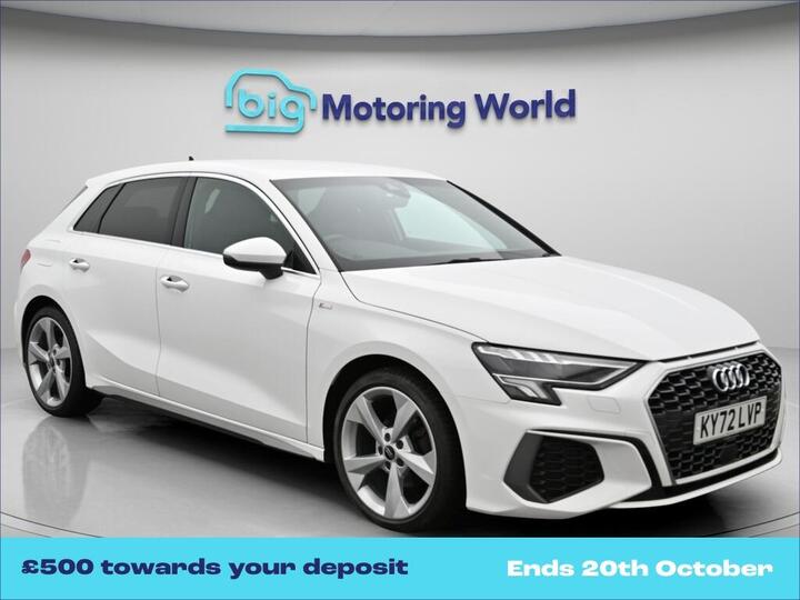 Audi A3 1.0 TFSI 30 S Line Sportback Euro 6 (s/s) 5dr