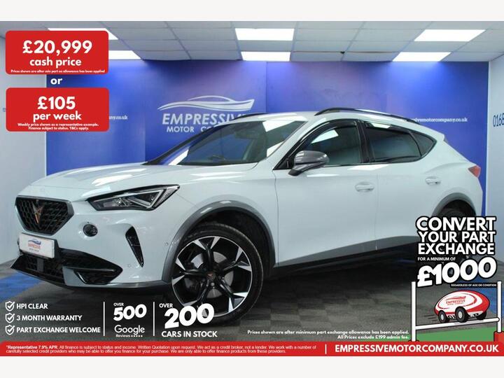 CUPRA FORMENTOR 1.5 TSI V2 DSG Euro 6 (s/s) 5dr CUPRA FORMENTOR 1.5 TSI V2 DSG Euro 6 (s/s) 5dr