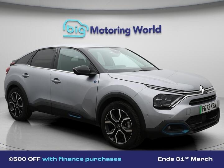 Citroen E-C4 50kWh Shine Plus Auto 5dr (7.4kW Charger)