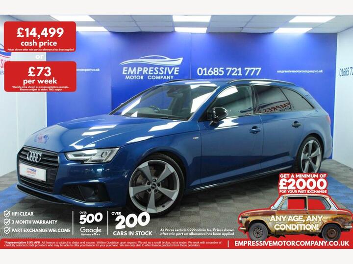 Audi A4 AVANT 2.0 TFSI 35 Black Edition S Tronic Euro 6 (s/s) 5dr