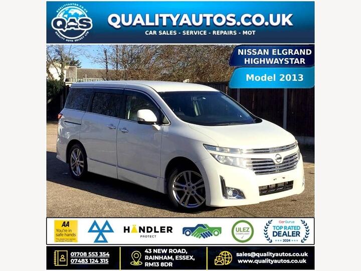 Nissan Elgrand NISSAN ELGRAND HIGHWAYSTAR 2.5,13-13 ULEZ, 7 SEATS, FRESH IMPORT, VRYFYD MI