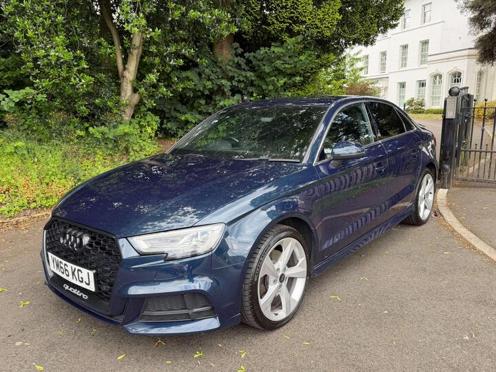 Audi A3 2.0 TFSI S Line S Tronic Auto 6Spd Quattro Euro 6 (s/s) 4dr