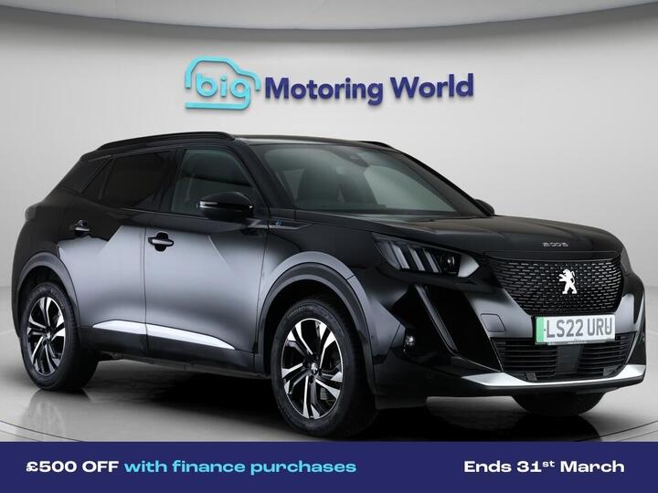 Peugeot E-2008 50kWh GT Auto 5dr (7kW Charger)