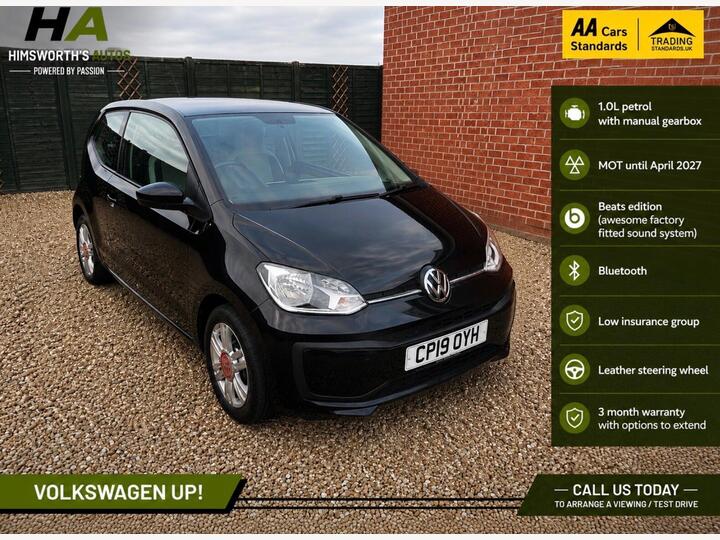 Volkswagen Up! 1.0 Up! Beats Euro 6 (s/s) 3dr Volkswagen Up! 1.0 Up! Beats Euro 6 (s/s) 3dr