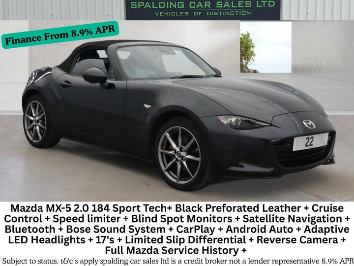 Mazda MX-5 2.0 SKYACTIV-G Sport Tech Euro 6 (s/s) 2dr