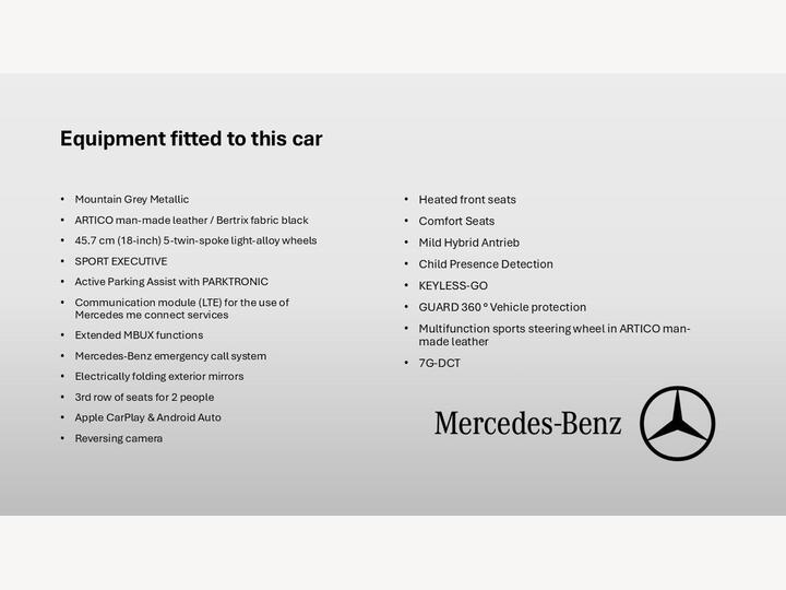 Mercedes-Benz GLB 1.3 GLB200 MHEV Sport (Executive) 7G-DCT Euro 6 (s/s) 5dr