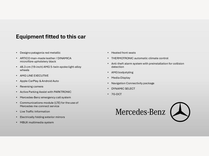 Mercedes-Benz GLA 1.3 GLA200 AMG Line (Executive) 7G-DCT Euro 6 (s/s) 5dr