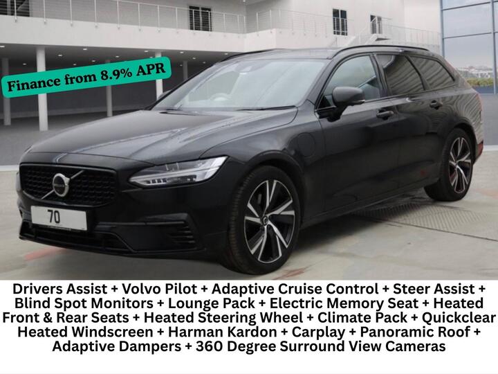 Volvo V90 2.0h T6 Recharge 11.6kWh R-Design Auto AWD Euro 6 (s/s) 5dr