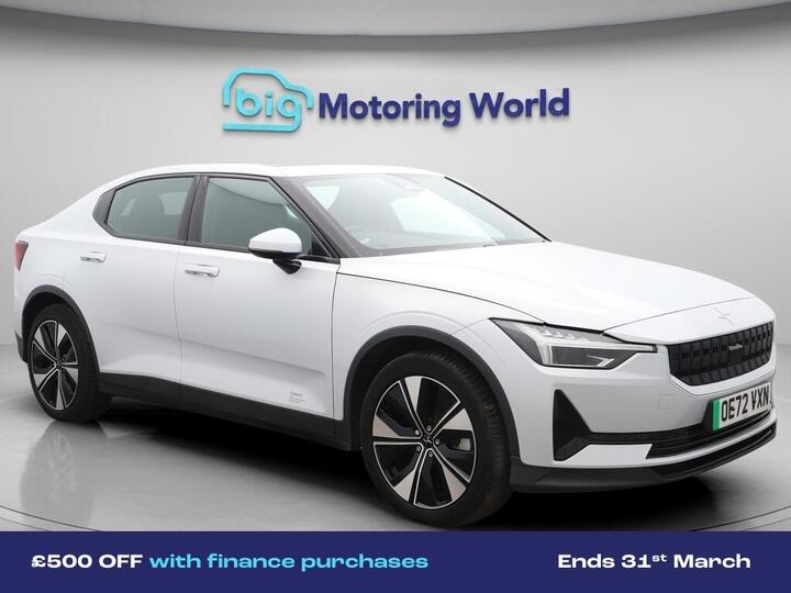 Polestar Polestar 2 Dual Motor 78kWh Long Range Fastback Auto 4WDE 5dr Polestar Polestar 2 Dual Motor 78kWh Long Range Fastback Auto 4WDE 5dr