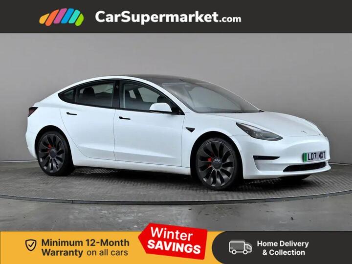 Tesla Model 3 (Dual Motor) Performance Auto 4WDE 4dr (Performance Upgrade)