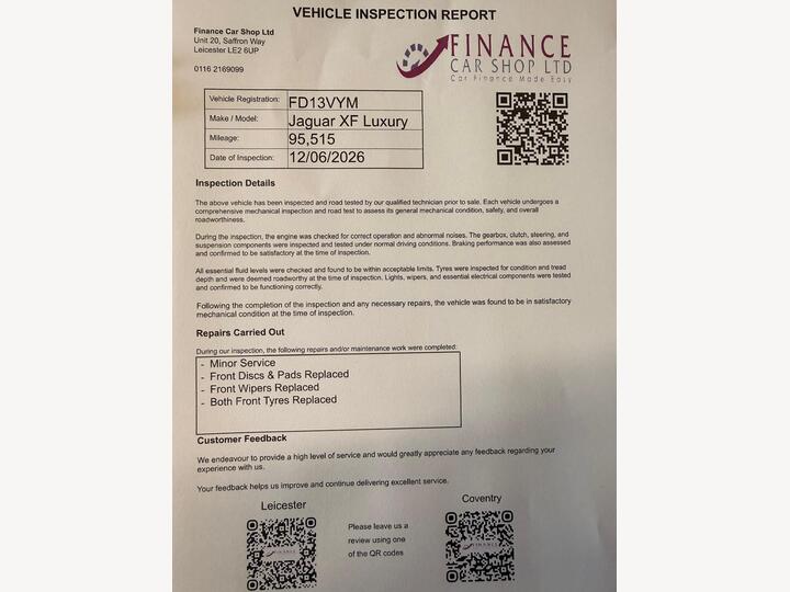Jaguar XF 2.2d Luxury Auto Euro 5 (s/s) 4dr