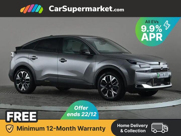 Citroen C4 Extended Range 54kWh MAX Auto 5dr (7.4kW Charger) Citroen C4 Extended Range 54kWh MAX Auto 5dr (7.4kW Charger)