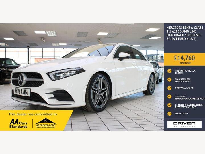 Mercedes-Benz A-CLASS 1.5 A180d AMG Line 7G-DCT Euro 6 (s/s) 5dr