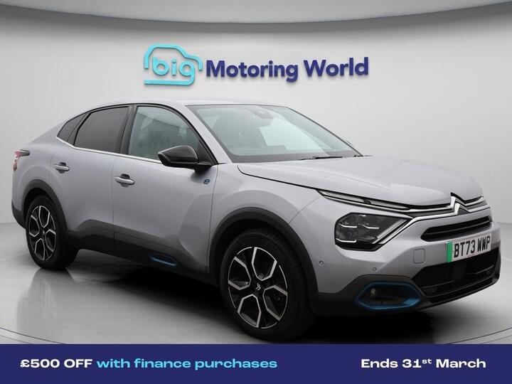 Citroen E-C4 X 50kWh Shine Fastback Auto 4dr (7.4kW Charger)