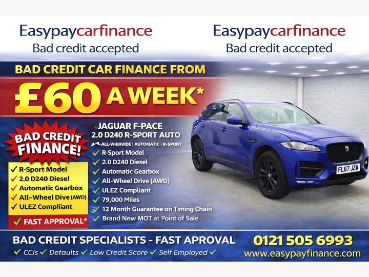 Jaguar F-PACE 2.0 D240 R-Sport Auto AWD Euro 6 (s/s) 5dr
