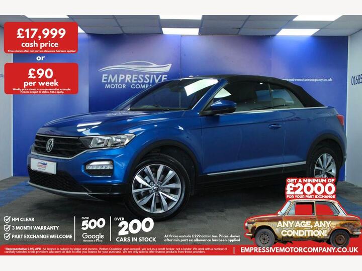 Volkswagen T-ROC 1.5 TSI EVO Design Cabriolet Euro 6 (s/s) 2dr