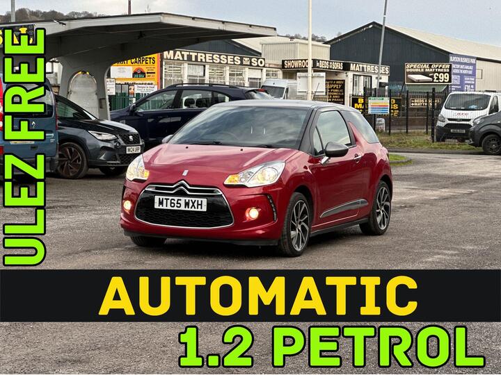 DS AUTOMOBILES DS 3 1.2 PureTech DStyle Nav EAT6 Euro 6 (s/s) 3dr DS AUTOMOBILES DS 3 1.2 PureTech DStyle Nav EAT6 Euro 6 (s/s) 3dr