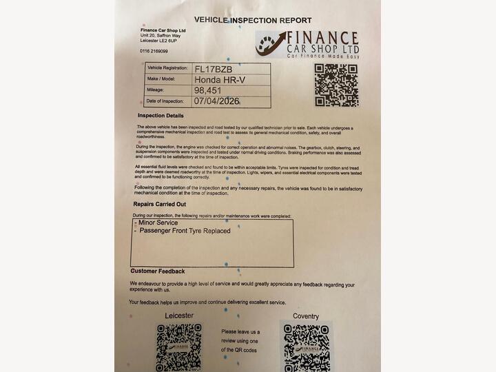 Honda HR-V 1.5 I-VTEC EX CVT Euro 6 (s/s) 5dr