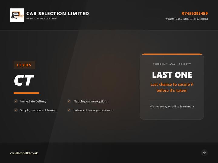 Lexus CT 1.8 200h Advance CVT Euro 5 (s/s) 5dr