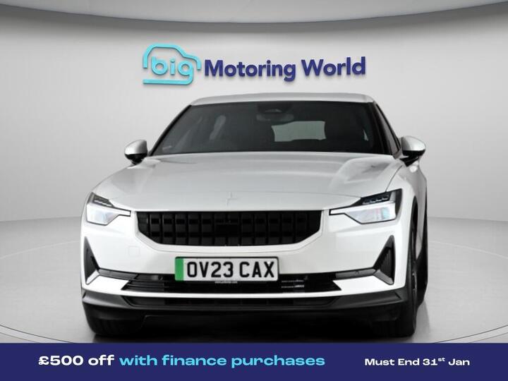Polestar Polestar 2 Single Motor 69kWh Standard Range Fastback Auto FWD 5dr Polestar Polestar 2 Single Motor 69kWh Standard Range Fastback Auto FWD 5dr