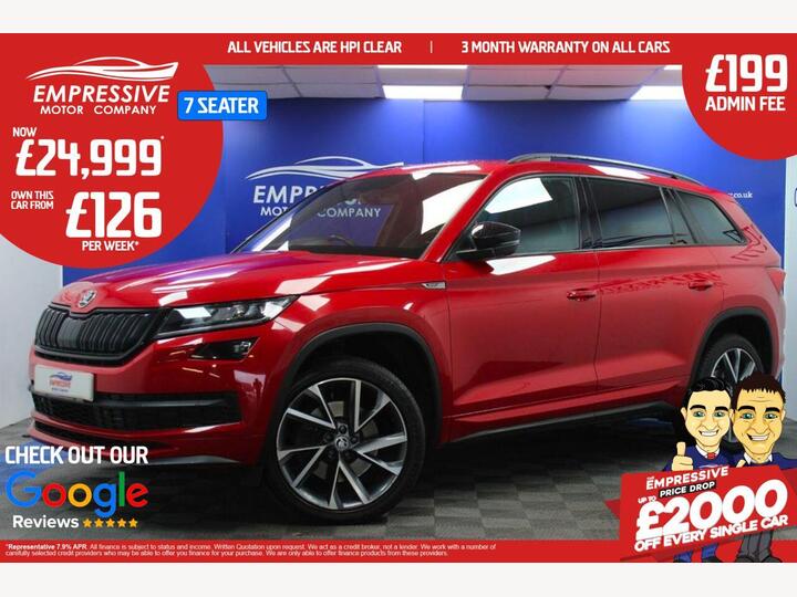 Skoda KODIAQ 2.0 TSI SportLine DSG 4WD Euro 6 (s/s) 5dr (7 Seat)