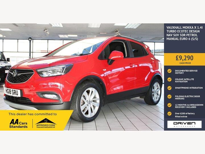 Vauxhall MOKKA X 1.4i Turbo EcoTEC Design Nav Euro 6 (s/s) 5dr