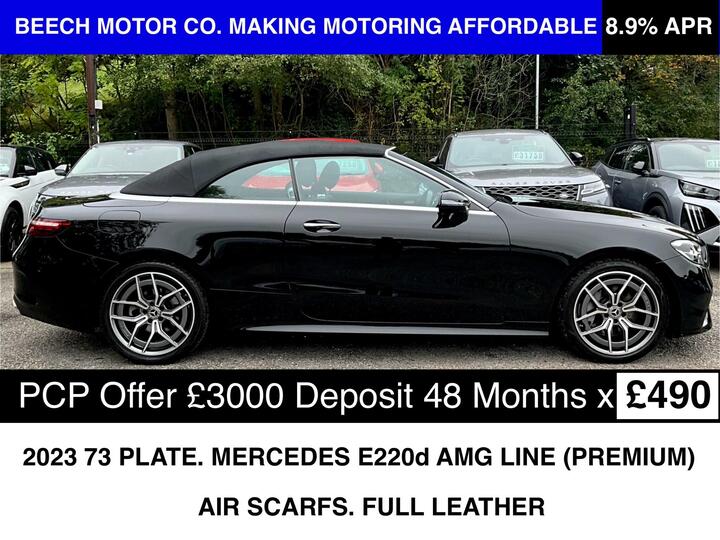 Mercedes-Benz E Class 2.0 E220d AMG Line (Premium) Cabriolet G-Tronic+ Euro 6 (s/s) 2dr