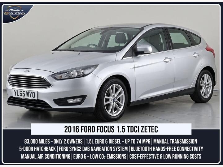 Ford Focus 1.5 TDCi Zetec Euro 6 (s/s) 5dr