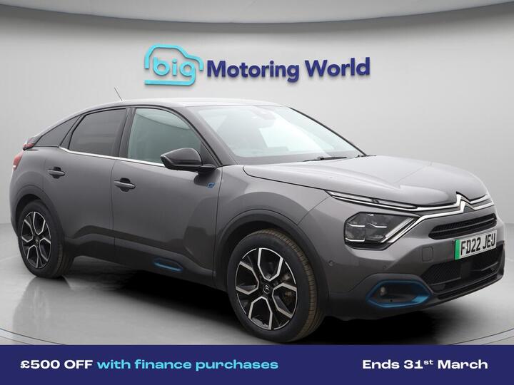 Citroen E-C4 50kWh Shine Plus Auto 5dr (7.4kW Charger)