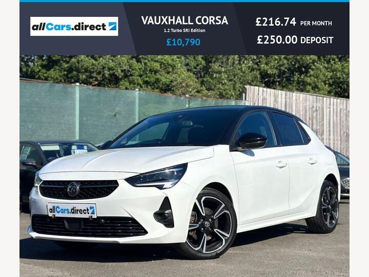 Vauxhall CORSA 1.2 Turbo SRi Edition Euro 6 (s/s) 5dr