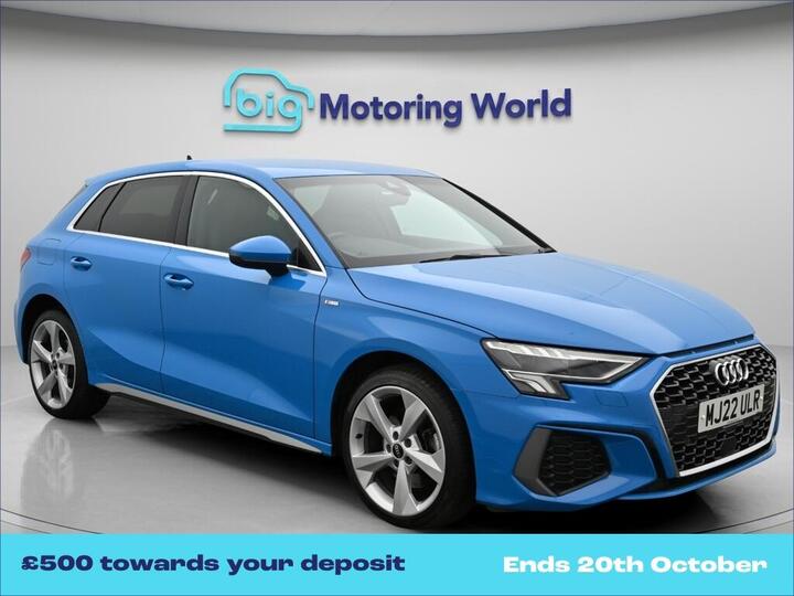 Audi A3 1.4 TFSIe 40 S Line Sportback S Tronic Euro 6 (s/s) 5dr 13kWh