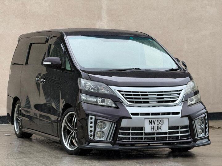 Toyota VELLFIRE 2009 TOYOTA VELLFIRE 2.4Z PLATINUM SELECTION PETROL 4WD AUTOMATIC 7 SEAT ULEZ 5DR FULL ADMIRATION KIT  4WD + PURPLE