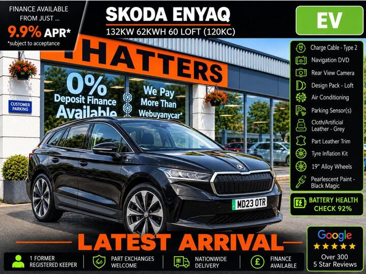 Skoda ENYAQ IV 62kWh 60 Auto 5dr (DC120kW)