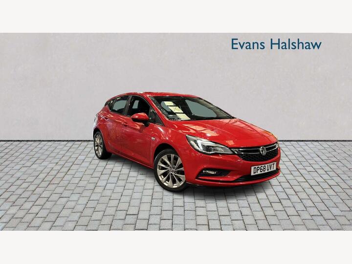 Vauxhall ASTRA HATCHBACK 1.0i Turbo EcoTEC Design Euro 6 (s/s) 5dr