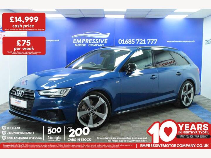 Audi A4 AVANT 2.0 TFSI 35 Black Edition S Tronic Euro 6 (s/s) 5dr