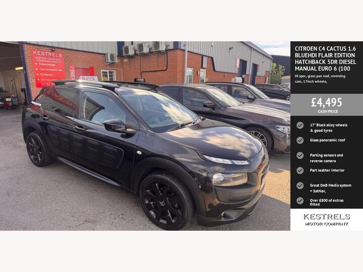 Citroen C4 CACTUS 1.6 BlueHDi Flair Edition Euro 6 (s/s) 5dr
