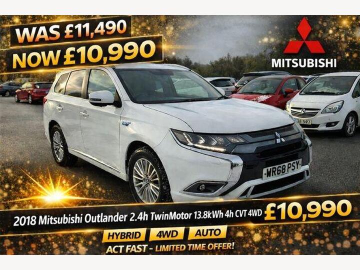 Mitsubishi Outlander 2.4h TwinMotor 13.8kWh 4h CVT 4WD Euro 6 (s/s) 5dr Mitsubishi Outlander 2.4h TwinMotor 13.8kWh 4h CVT 4WD Euro 6 (s/s) 5dr